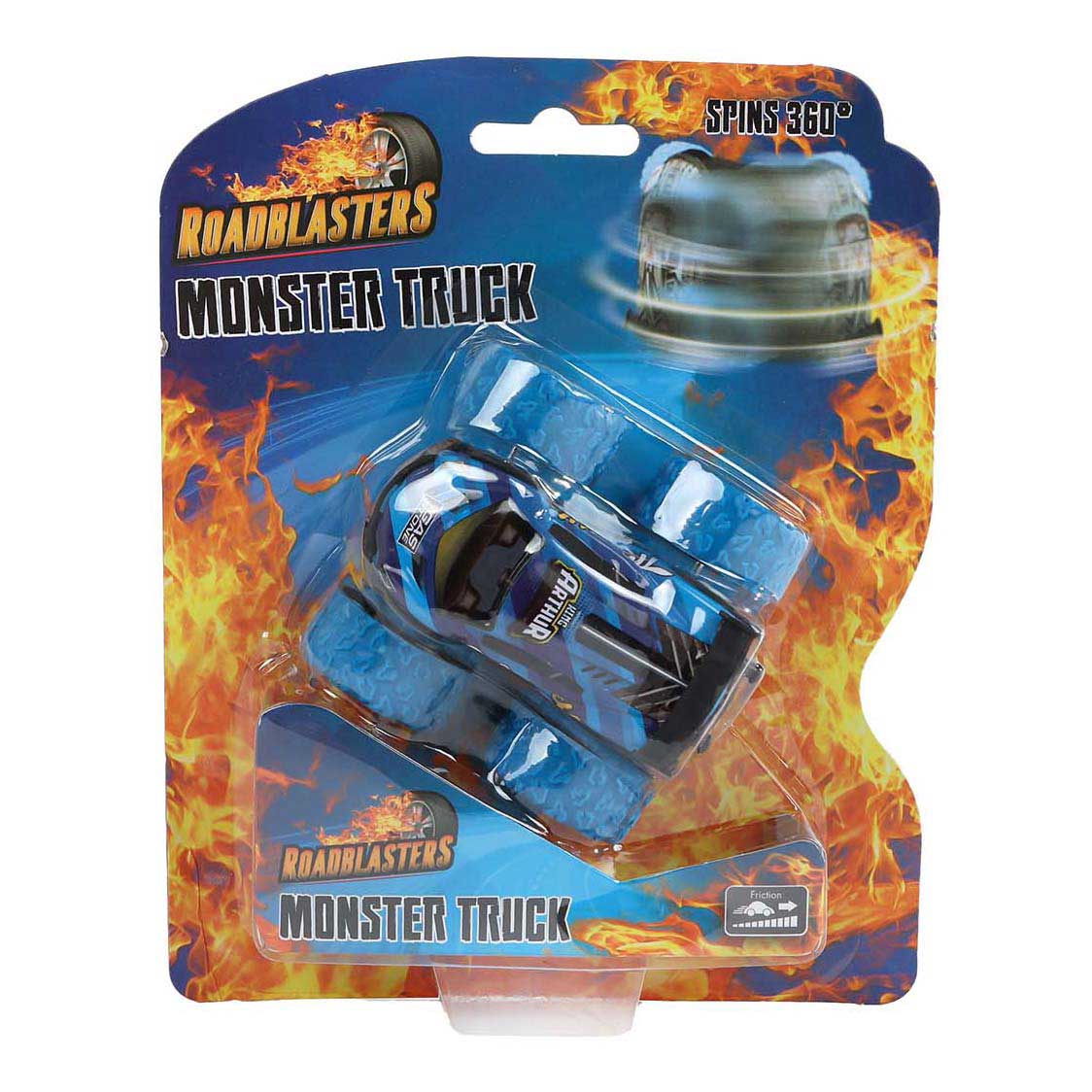 Roadblasters bigfoot spinning car die-cast friction