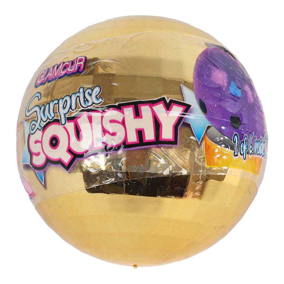 Glamor surprise glitter ball with surprise squishy
