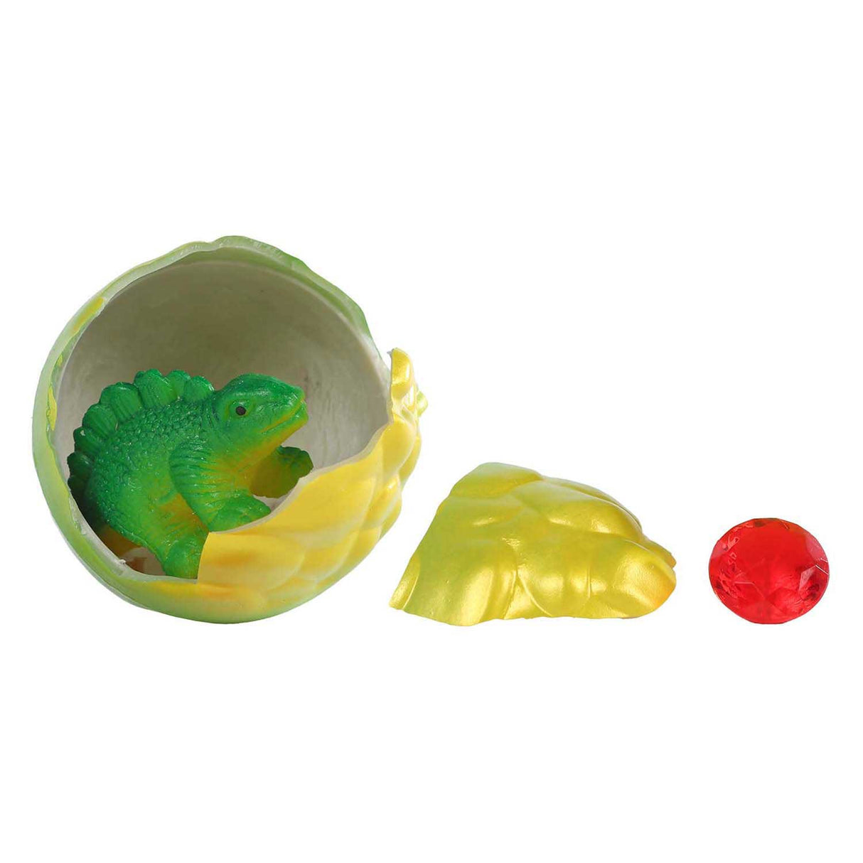 Dinoworld egg with growing dinosaur with gemstone 8cm