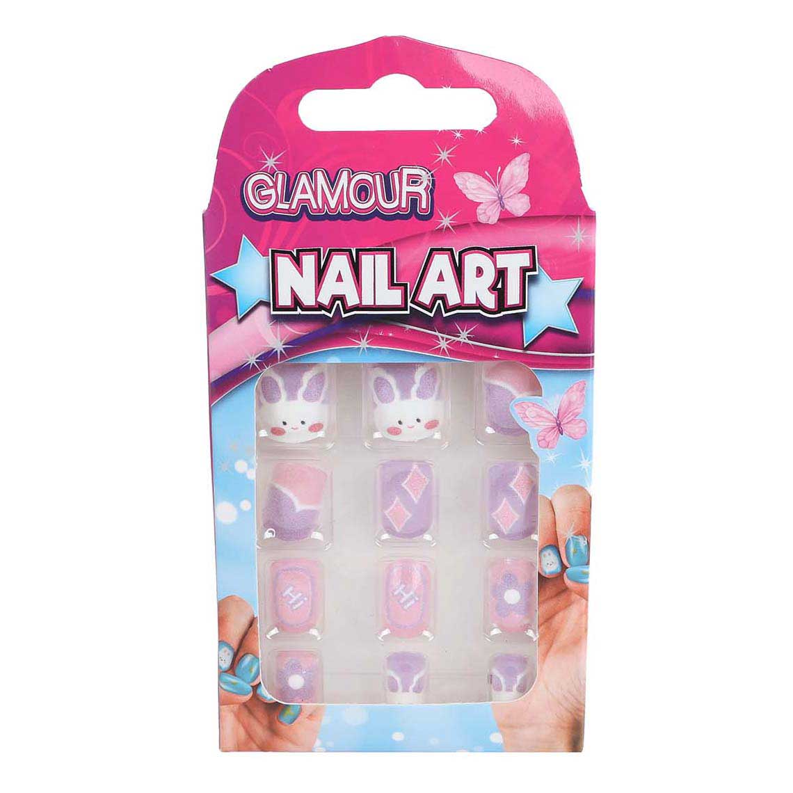 Glamour artificial nails, 12 pcs.
