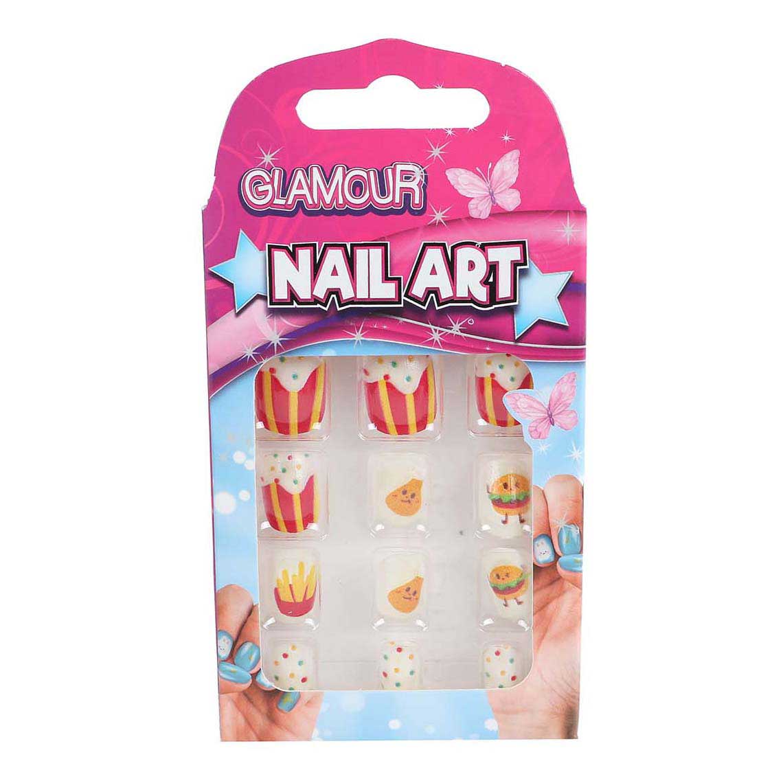 Glamour artificial nails, 12 pcs.