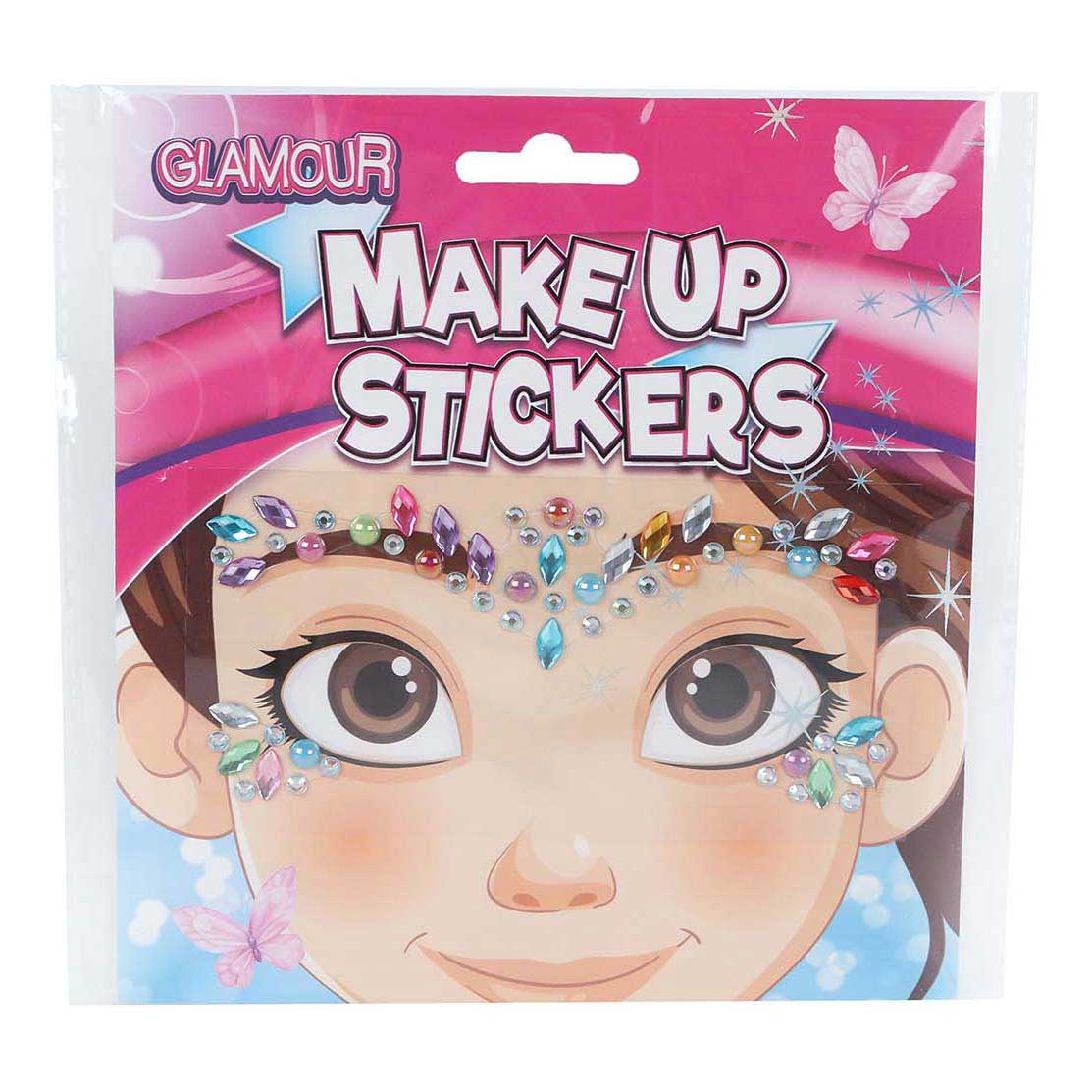 Glamour diamond makeup face stickers