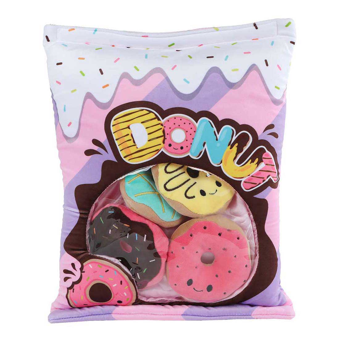Nadýchaný plyš menu se 4 donuty - 40 cm