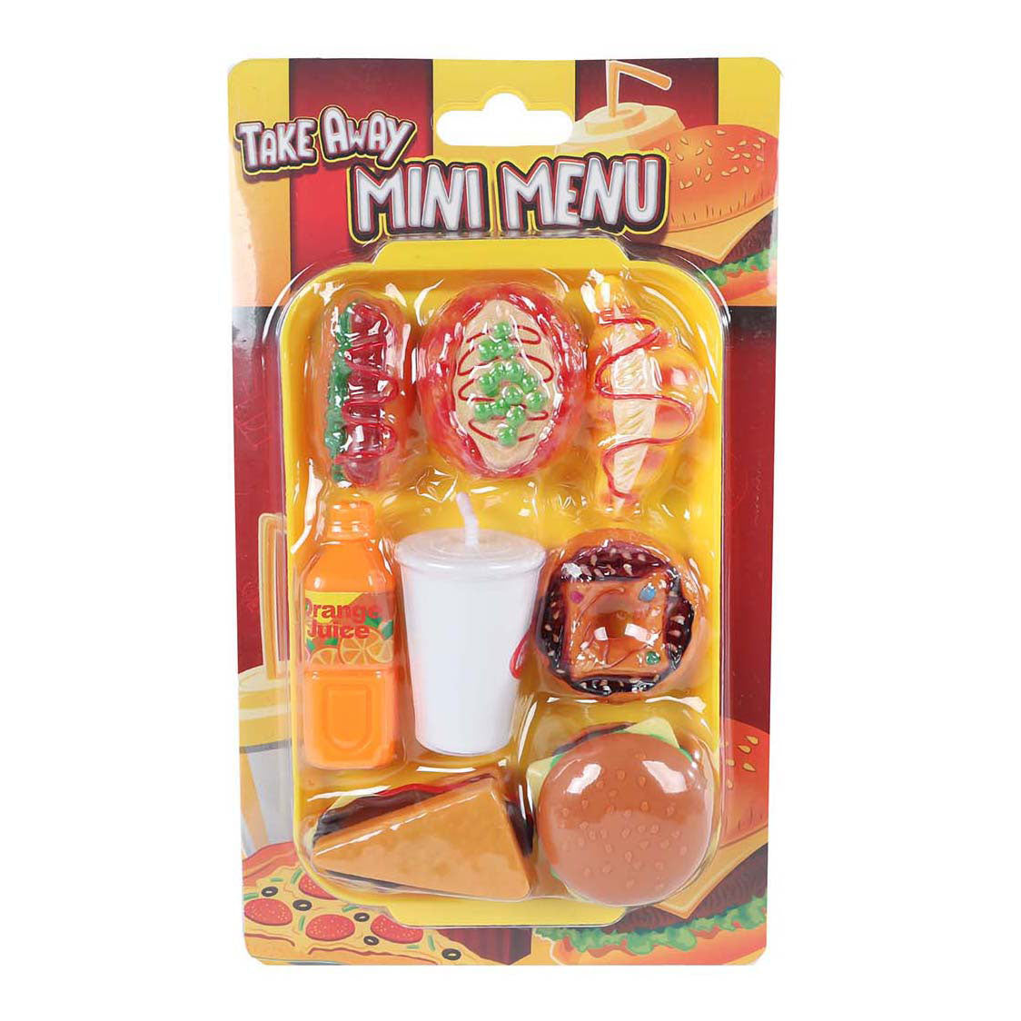 Fast food mini menu playset