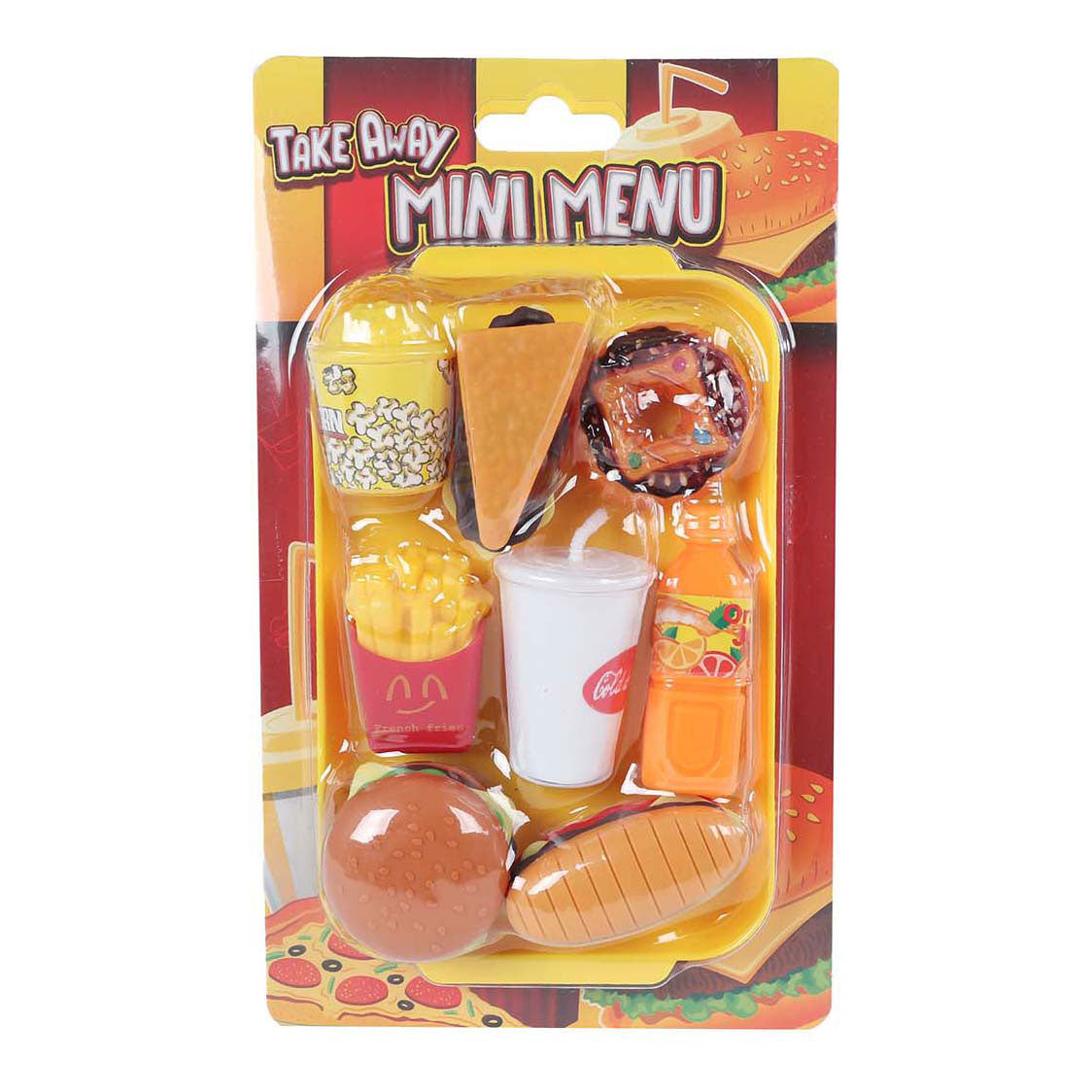 Fast food mini menu playset