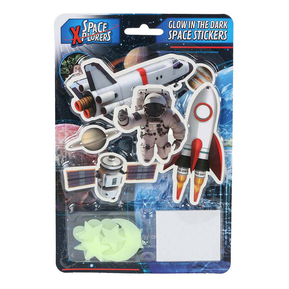 Space xplorers glow in the dark stickers - 21st.