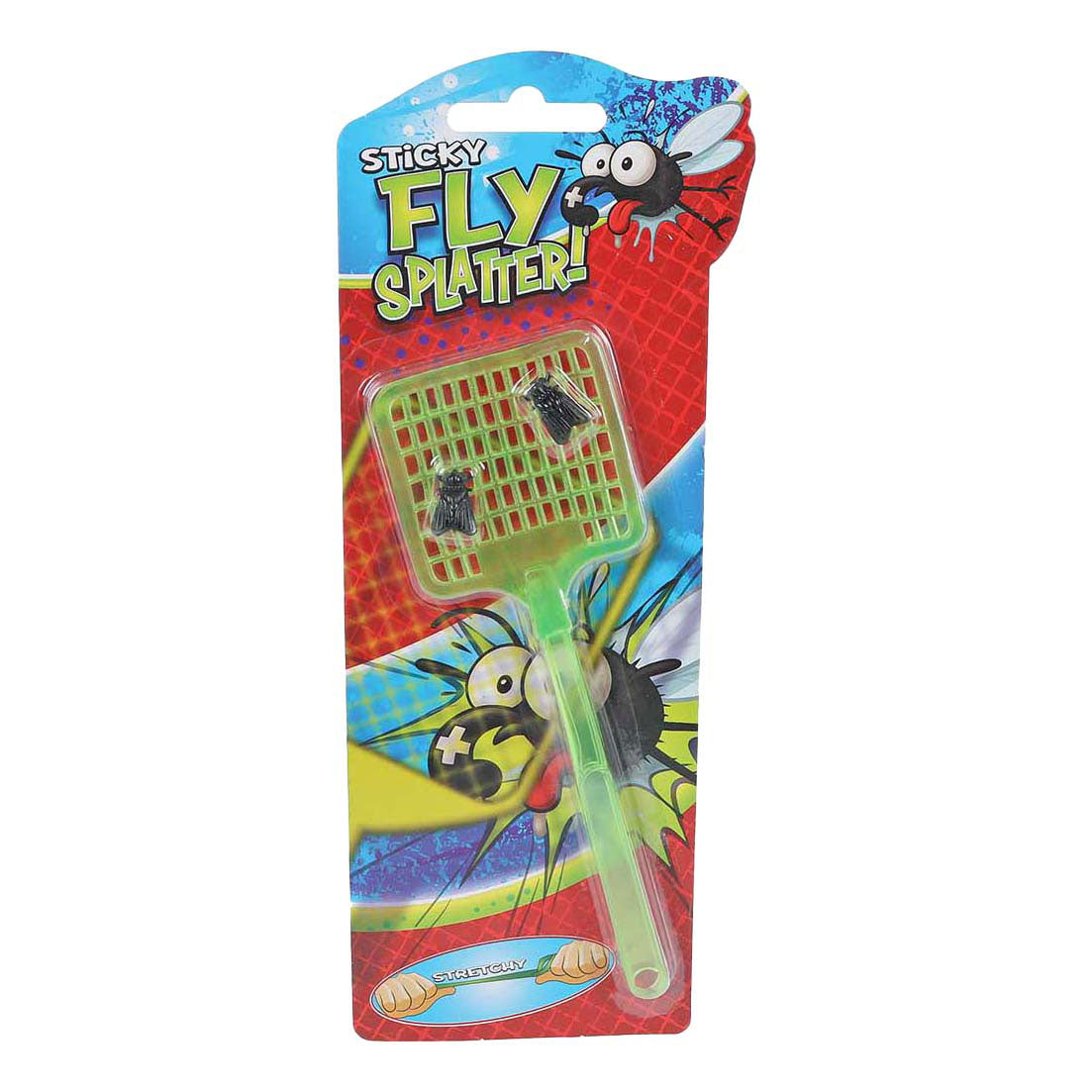 Sticky stretch fly swatter