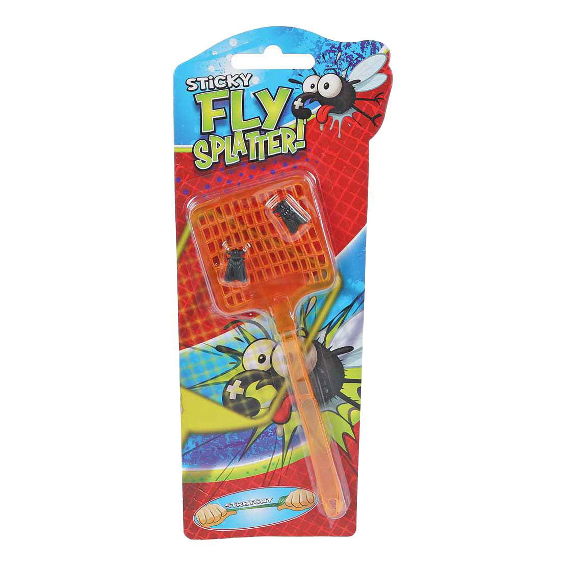 Sticky stretch fly swatter