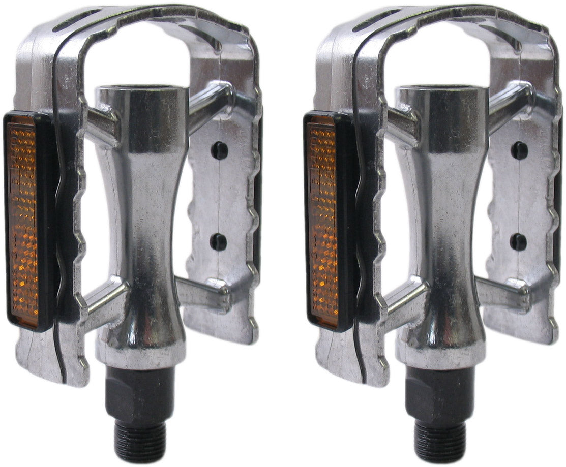 Set di pedali Marwi SP-610 in alluminio argento (imballaggio del workshop)