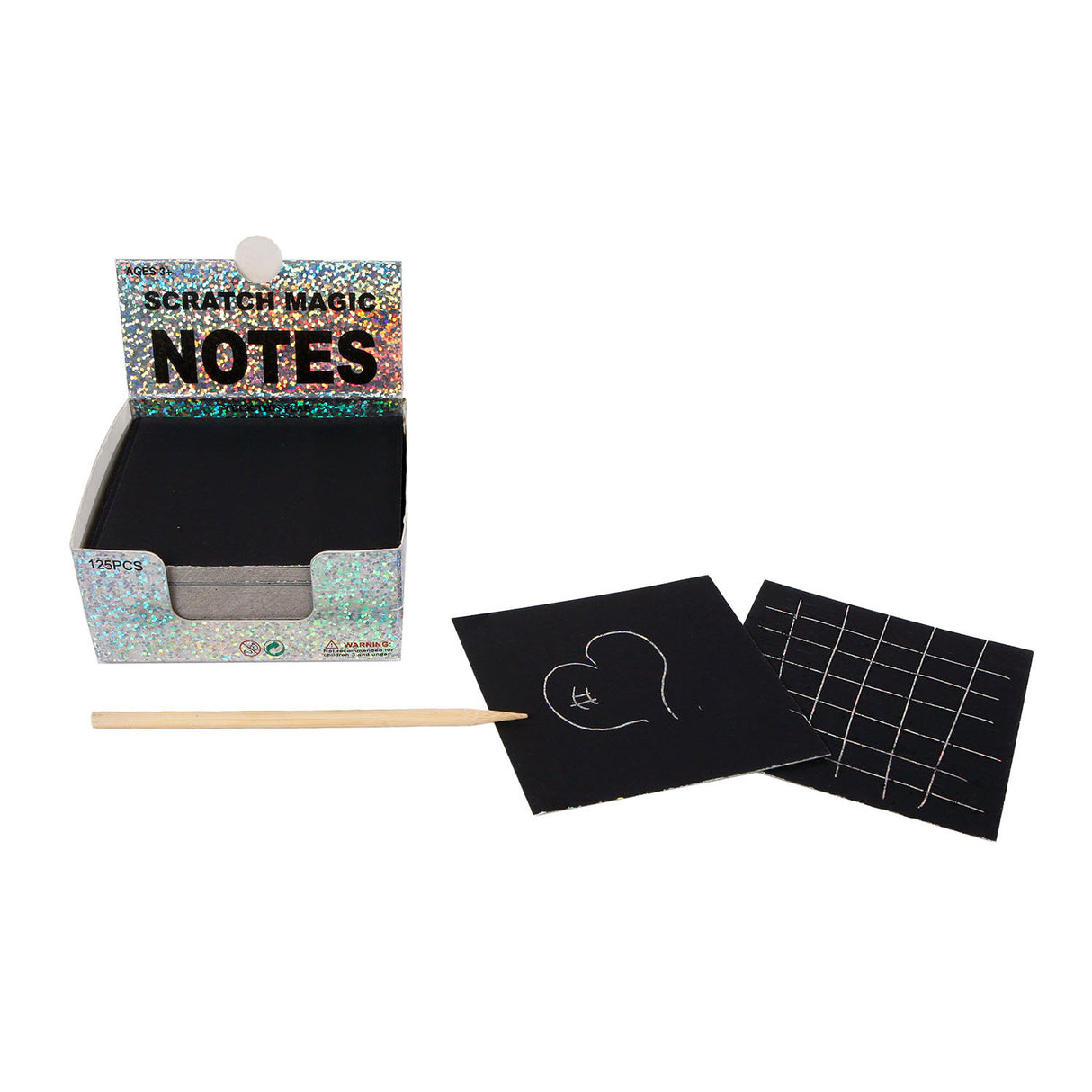 Scratch memo pads with scratch pen