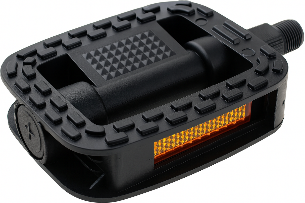 Edge pédale Set Comfort Anti-Slip Black (emballage d'atelier)