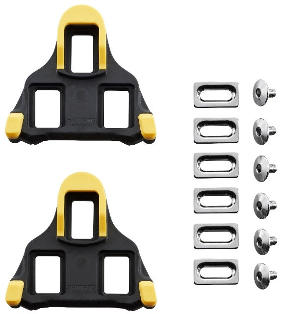 Shimano SM-SH12 SPD-SL cleats with 6 degrees of float - yellow