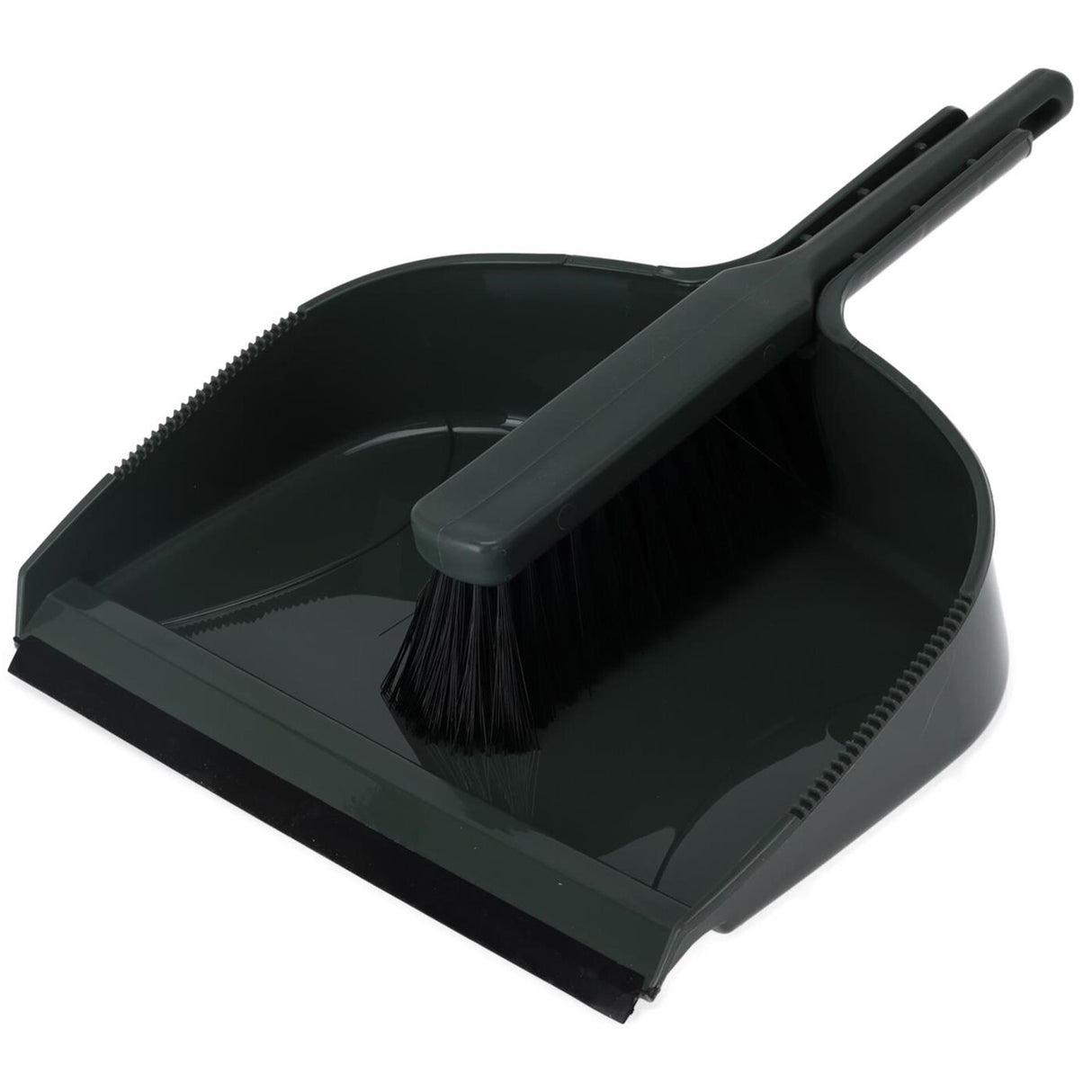 Pro garden stoffer en blik kunststof groen