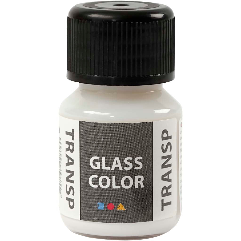 Creativ company glass color transparent, white, 30 ml 1 bottle