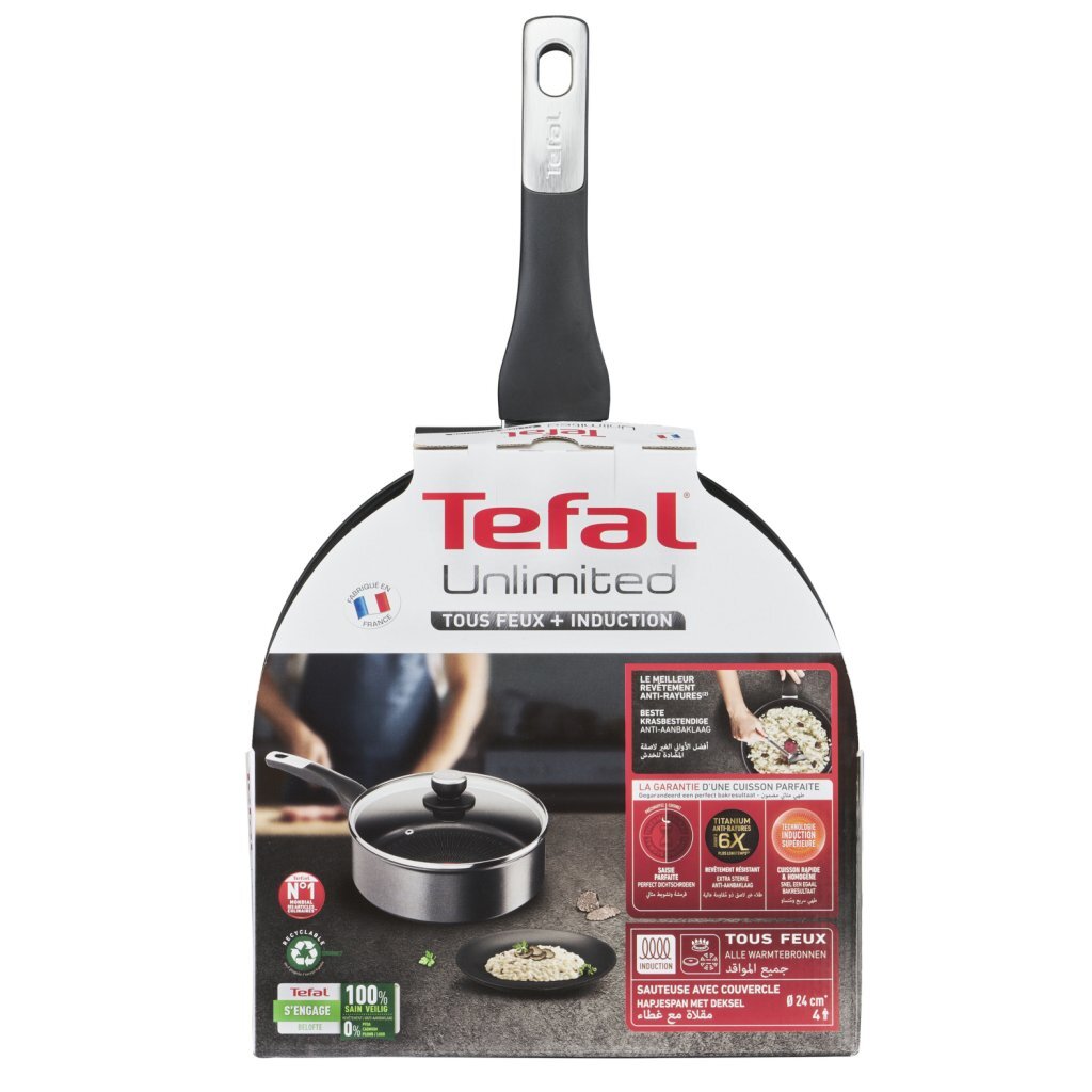 Tefal unlimited frying pan + lid 24 cm
