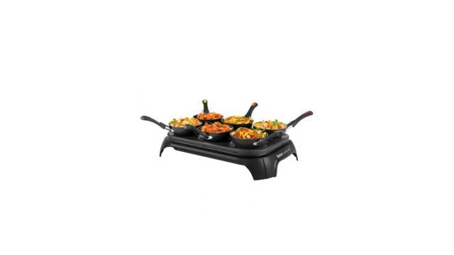 Tefal py5828 duo wok poêle crêpe ensemble de fête