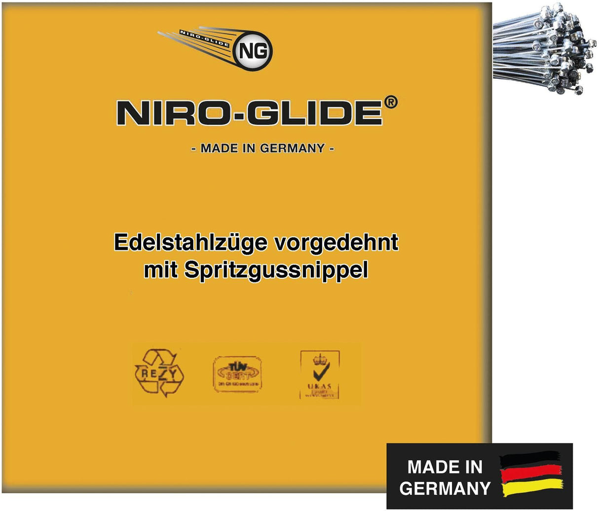 Niro-glide brake inner cable br.inner cable 2050mm 50 pcs.