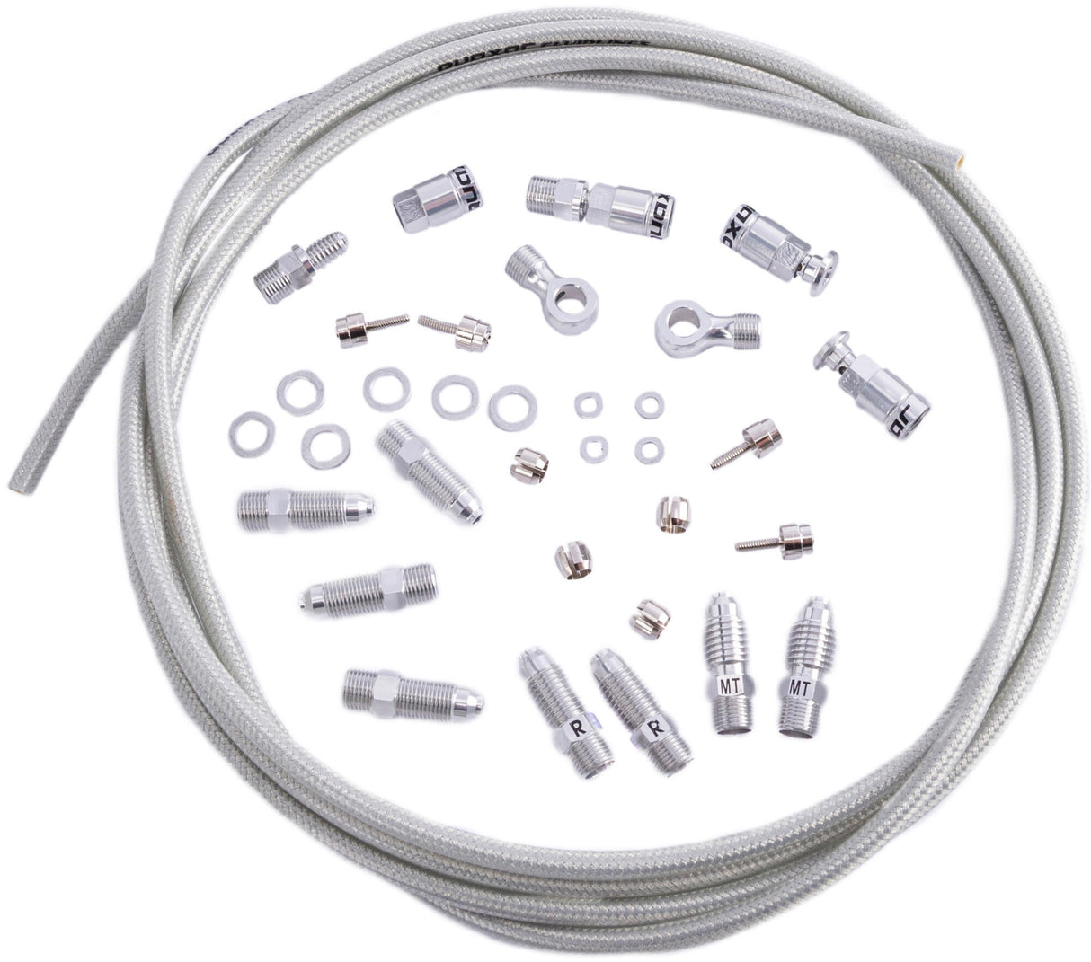 Quaxar bremseslangesæt sherman br. line kit sherman sølv 3000mm