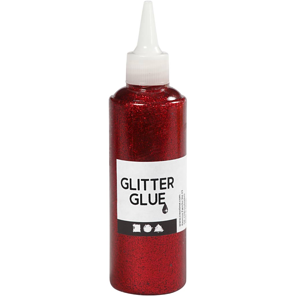 Creativ company glitter glue, red, 118 ml 1 bottle