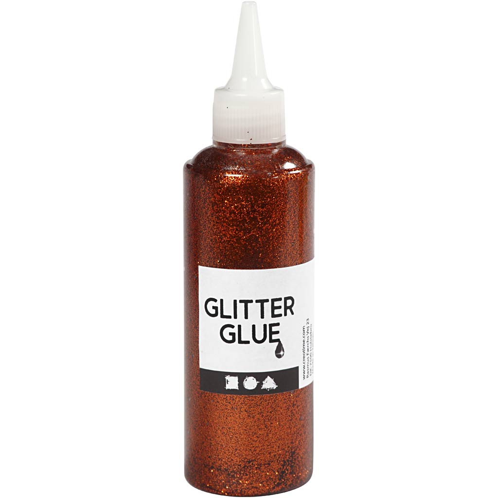 Creativ company glitter glue, orange, 118 ml 1 bottle