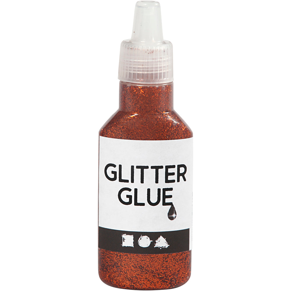 Creativ company glitterlijm, oranje, 25 ml 1 fles