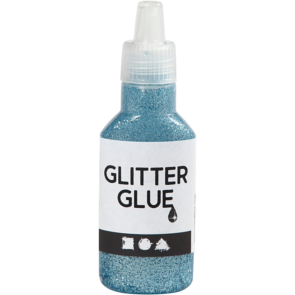 Creav Company Glitter Glue, vaaleansininen, 25 ml 1 pullo