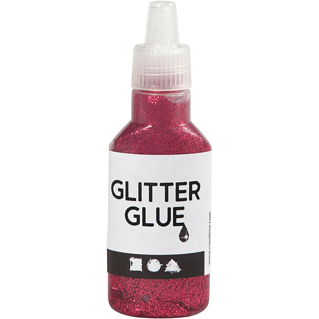 Creativ company glitter glue, pink, 25 ml 1 bottle