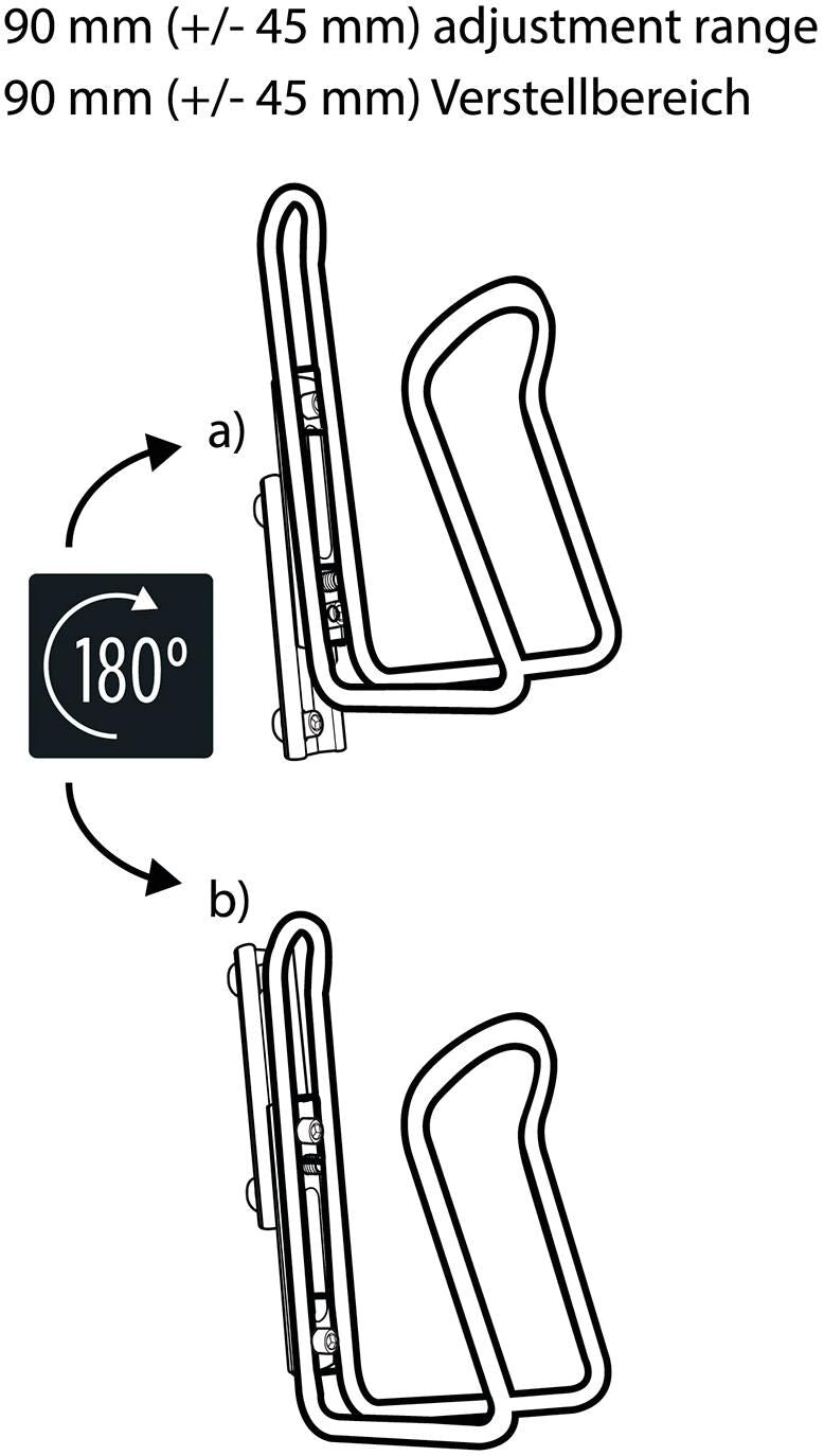 M-wave bottle cage adapter ada slide bot.cage adapter ada slide black