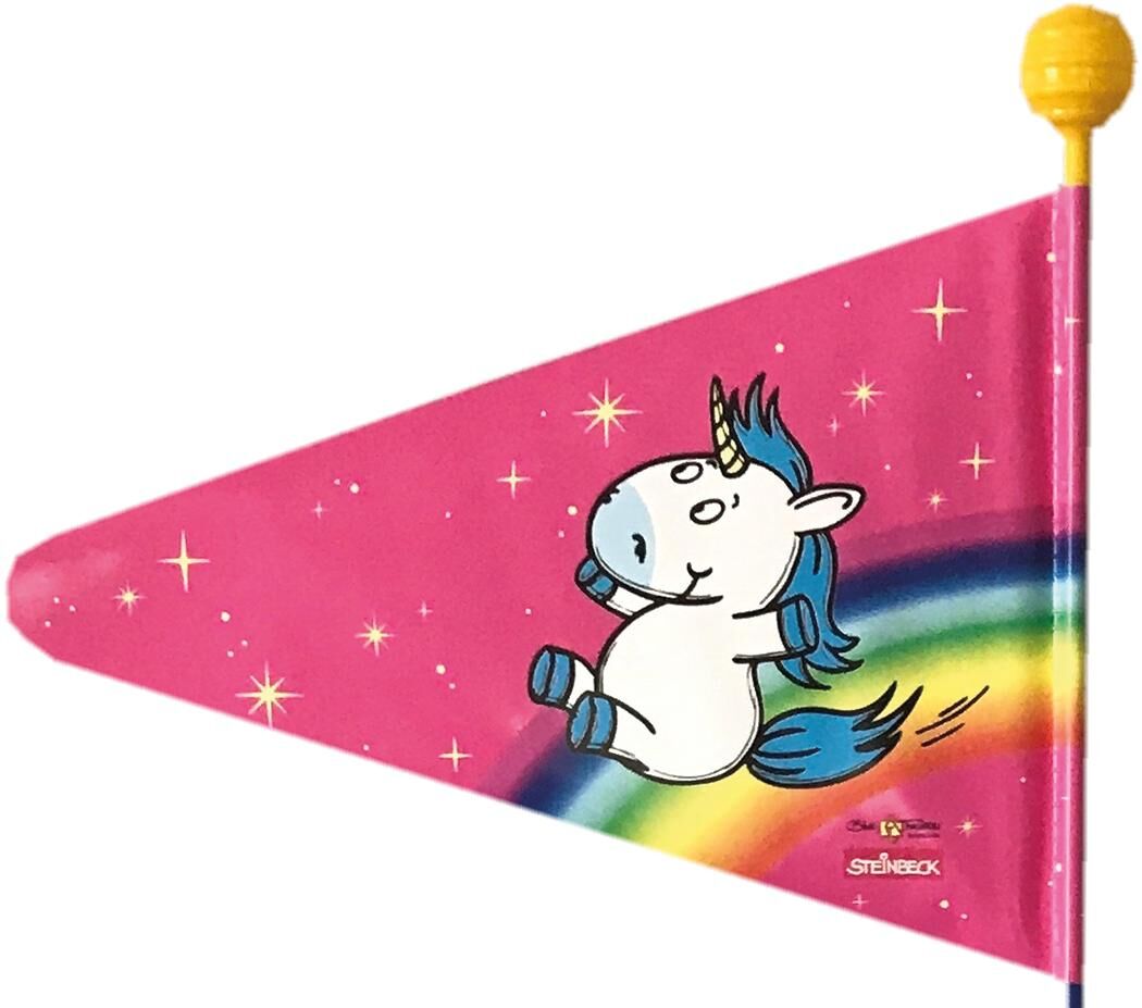 Bike fashion veiligheidsvlag safety flag einhorn