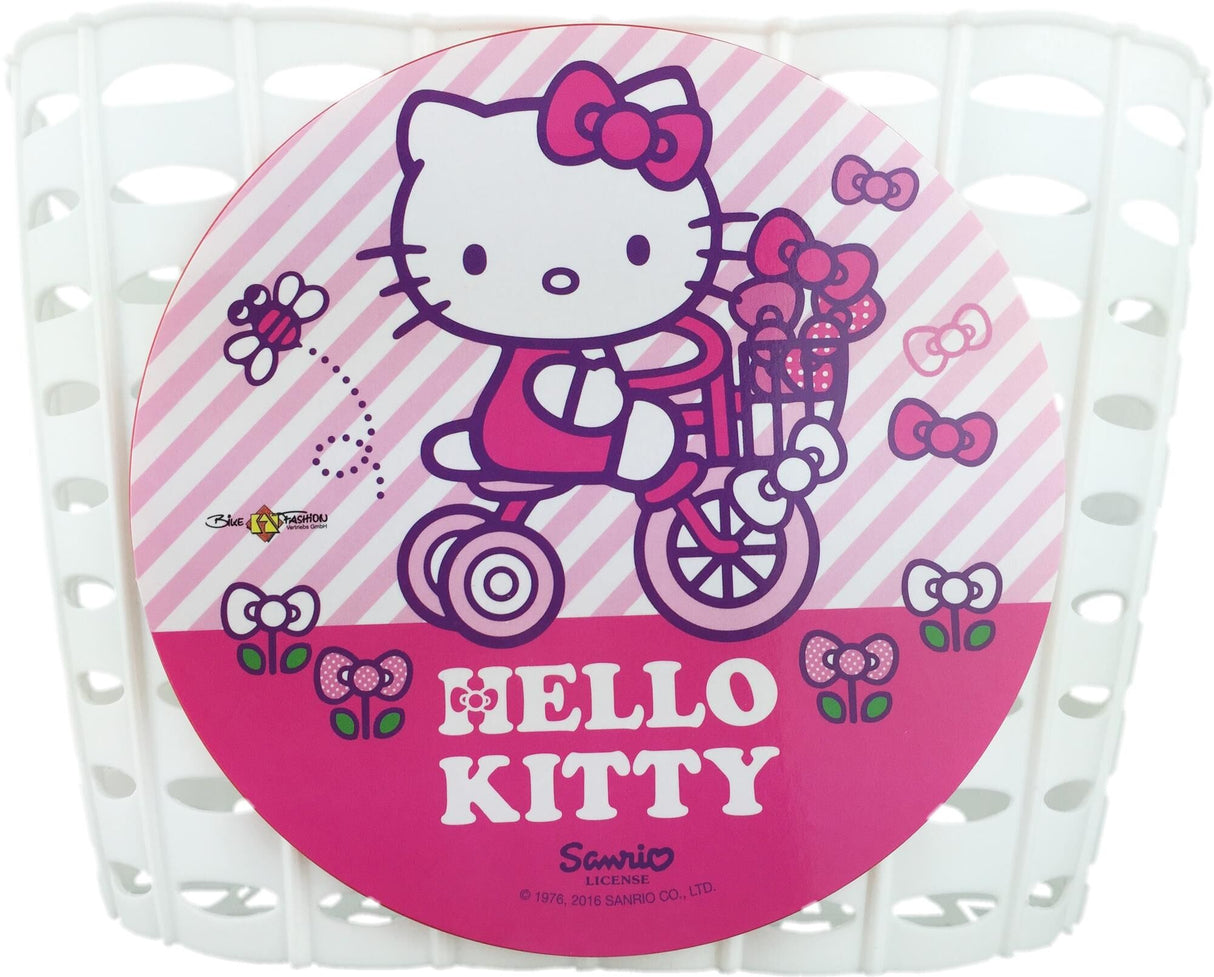 Bike fashion kinder fietsmand kids basket hello kitty plastic