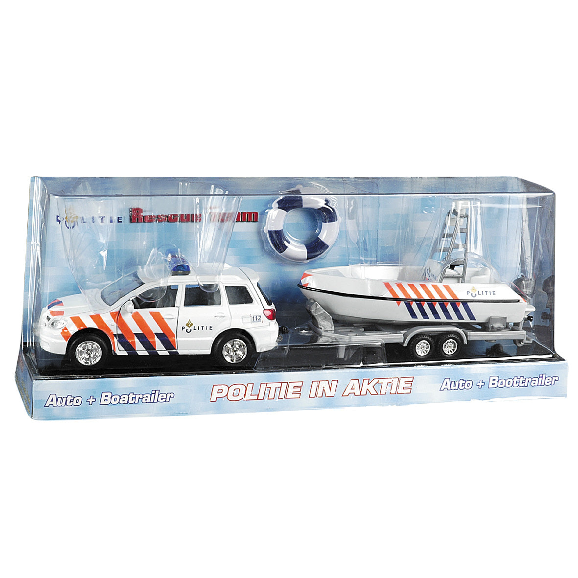 Police car + boot trailer