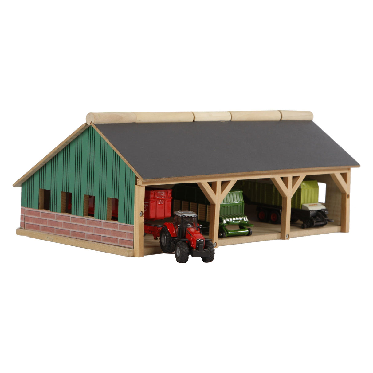 Kids globe agricultural shed 3-compartment small, 1:87