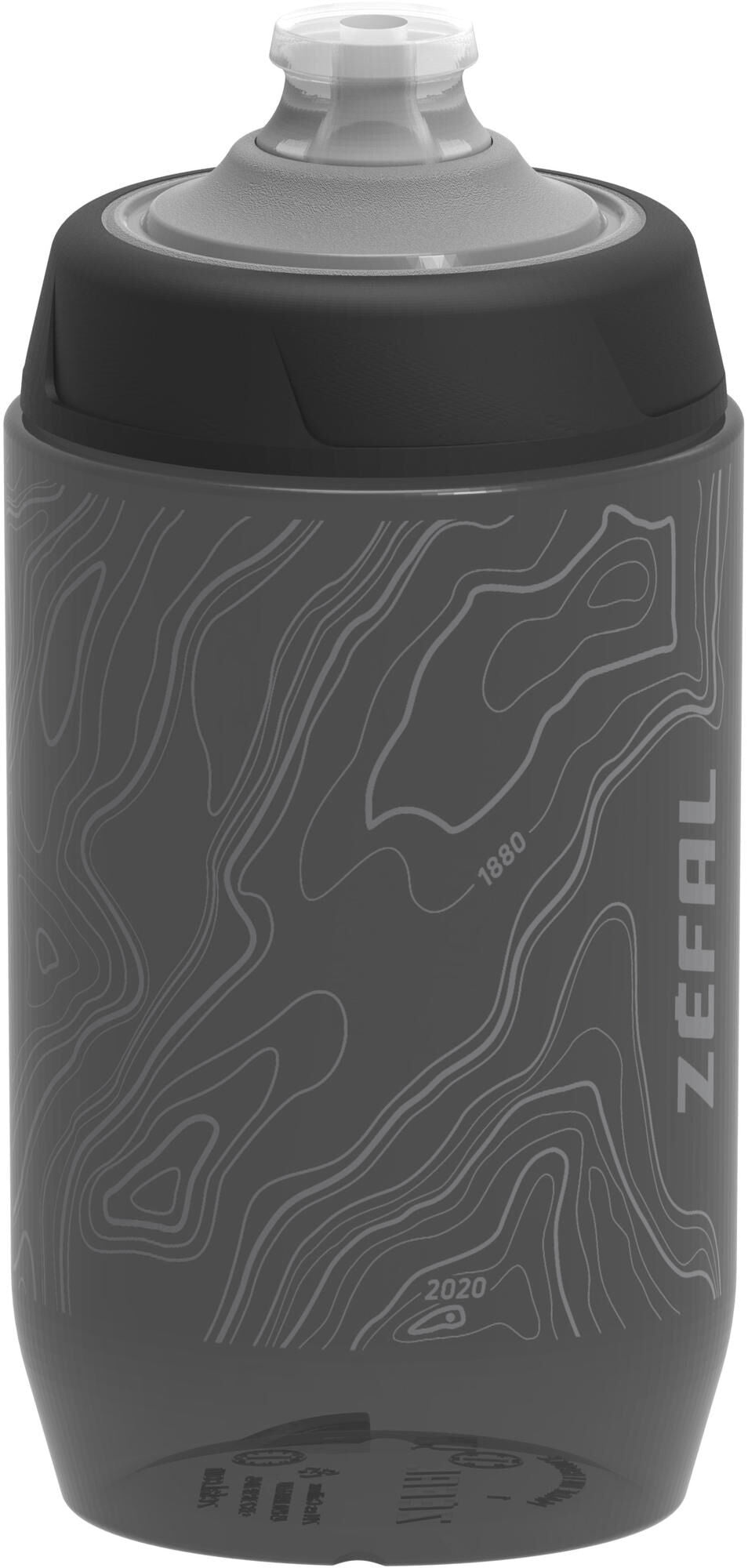 Zefal zéfal bidon sense pro bottle zéfal sense pro 500ml black gray