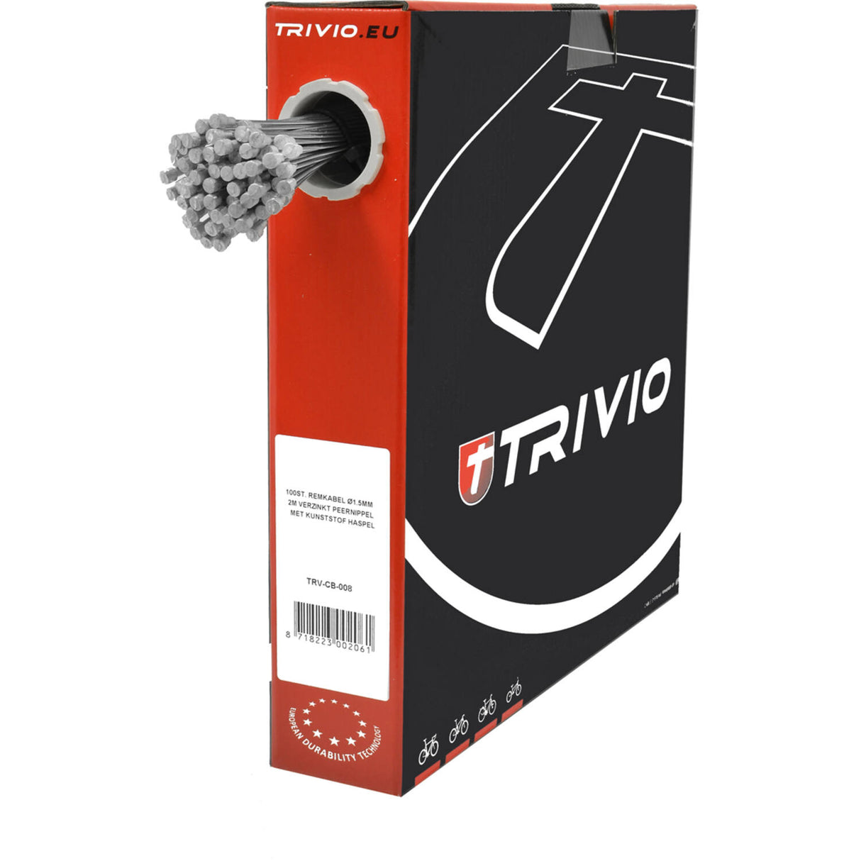 Trivio - race brake inner cable stainless steel 1.5x2000mm - 100 pcs.