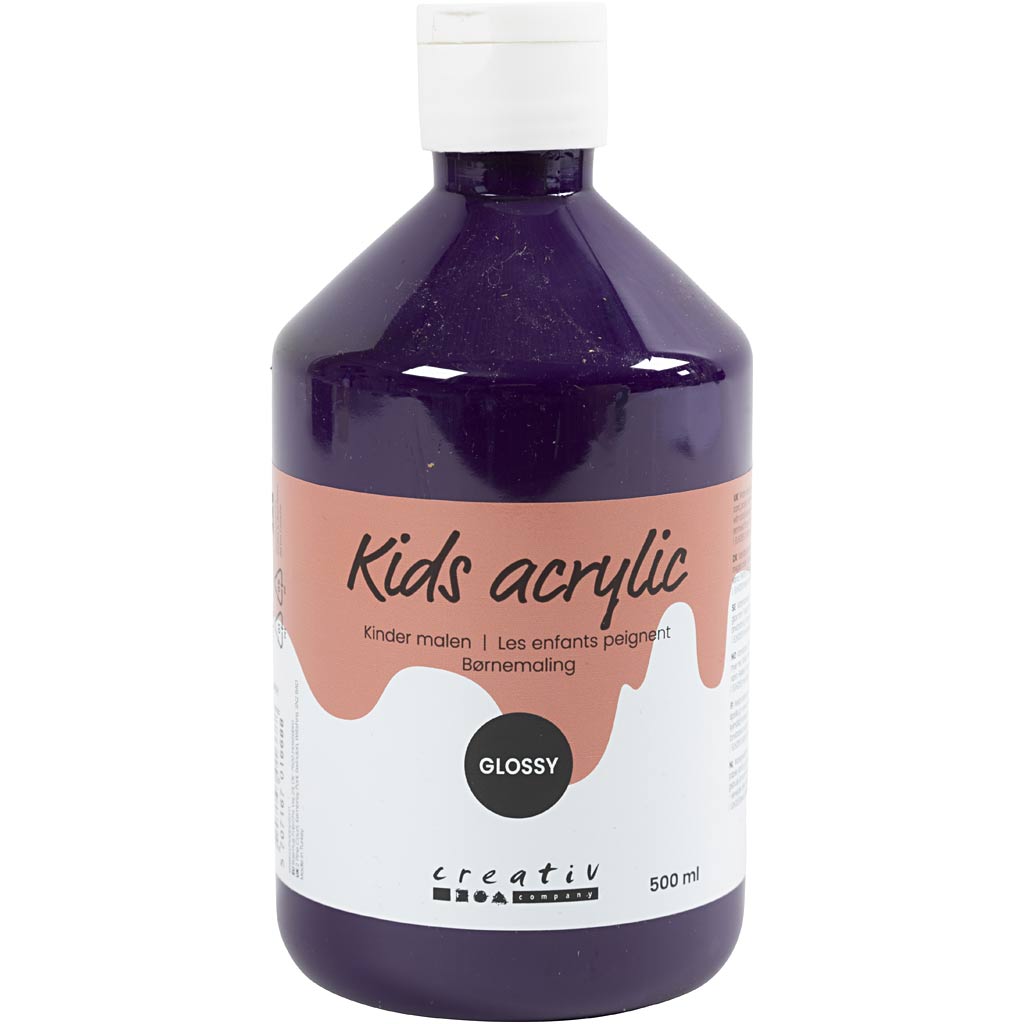 Creativ company acrylverf glossy, violet, 500 ml 1 fles