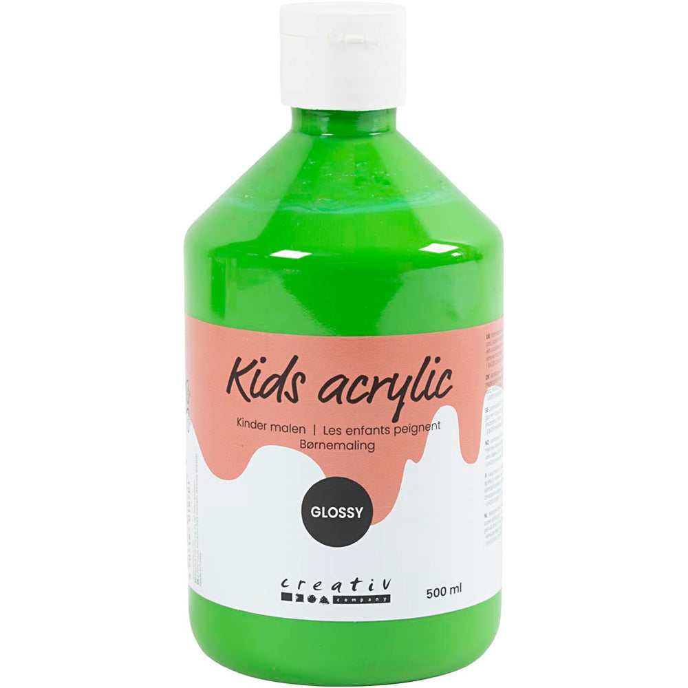 Creativ company acrylverf glossy, lichtgroen, 500 ml 1 fles