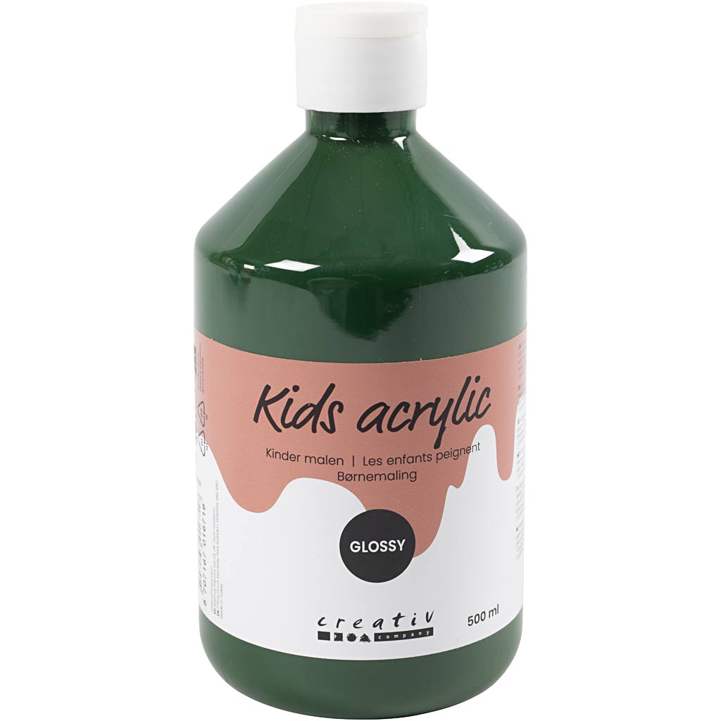 Creativ company acrylverf glossy, donkergroen, 500 ml 1 fles