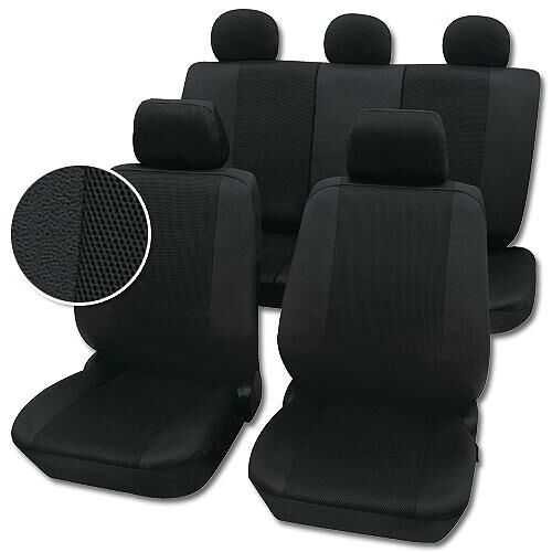 Petex cushion sydney seat covers black 11pcs sydney