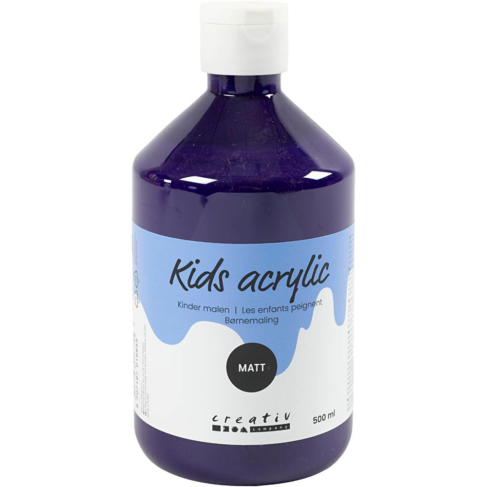 Creativ company acrylverf mat, violet, 500 ml 1 fles