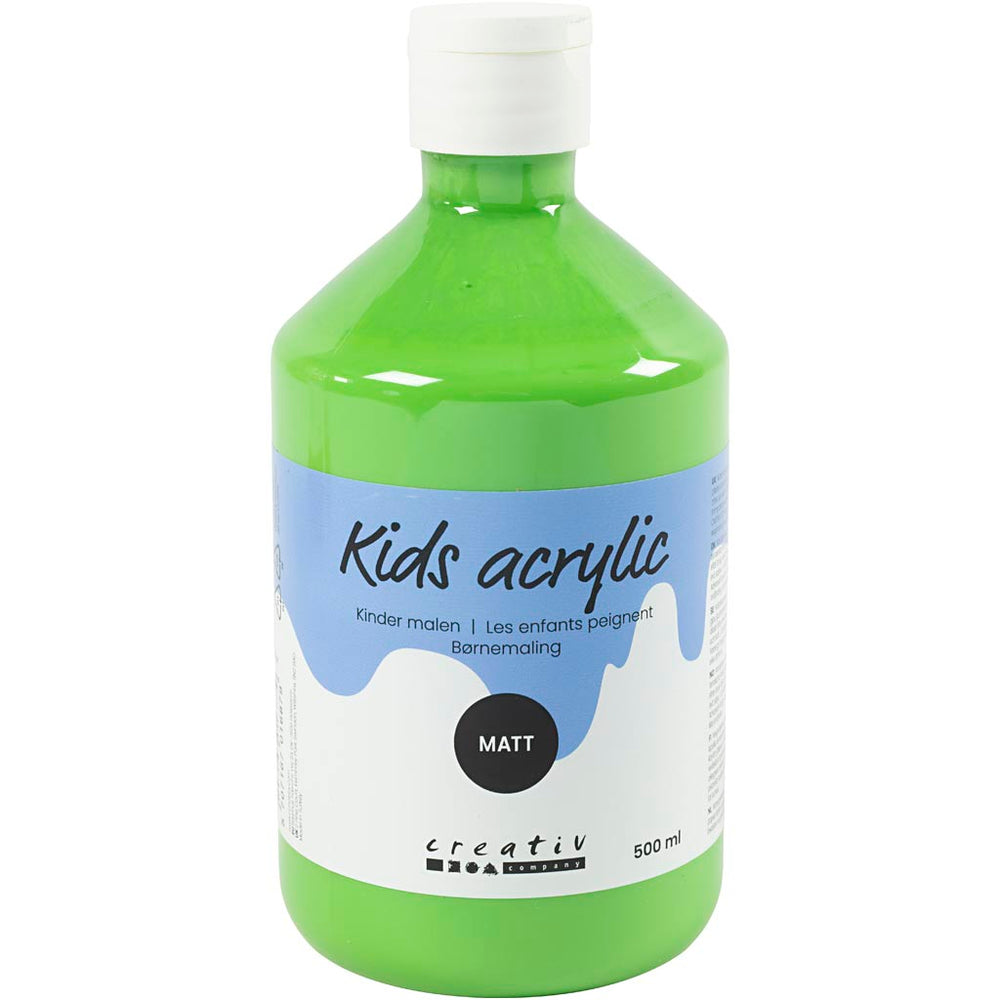 Creativ company acrylverf mat, lichtgroen, 500 ml 1 fles