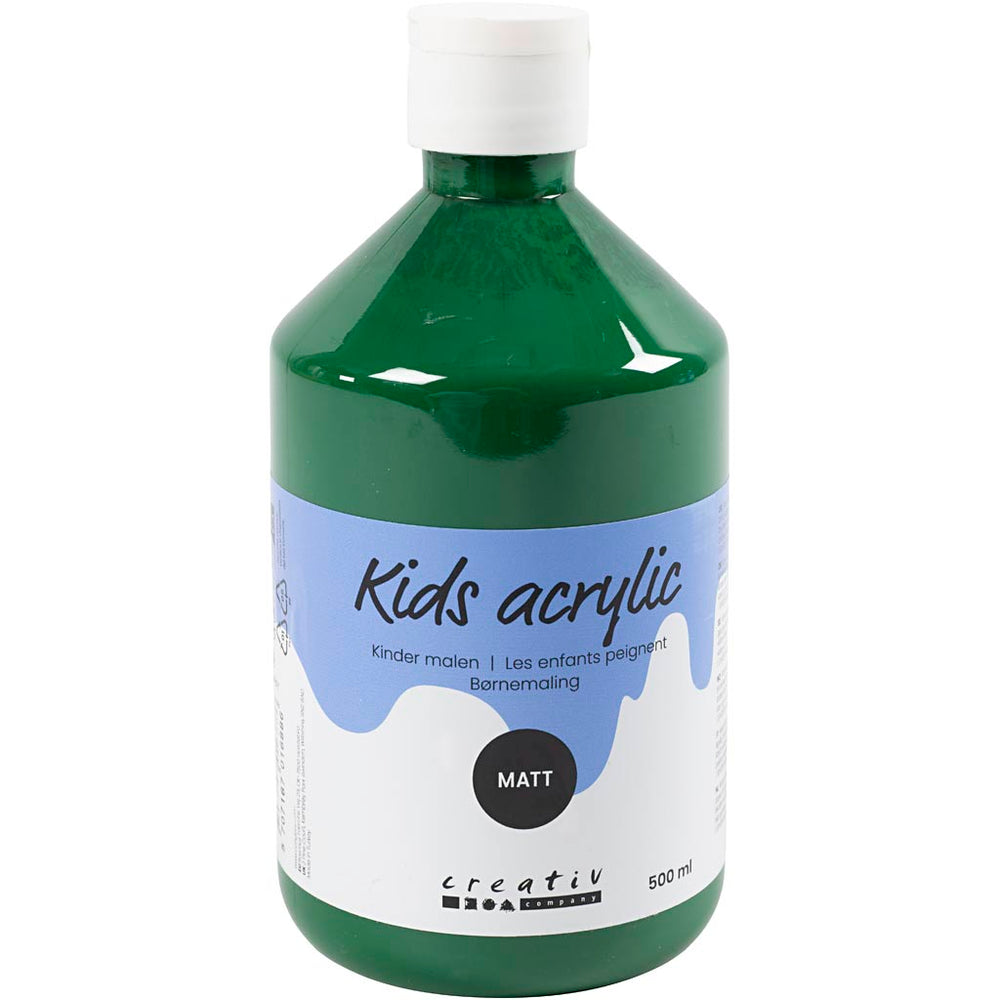 Creativ company acrylverf mat, donkergroen, 500 ml 1 fles