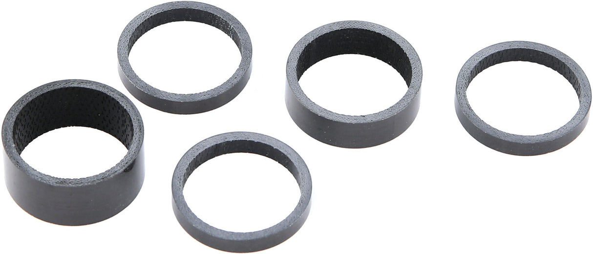 Contec spacer set carbon ct spacer carbon 1 1 8, 5 pcs, carbon