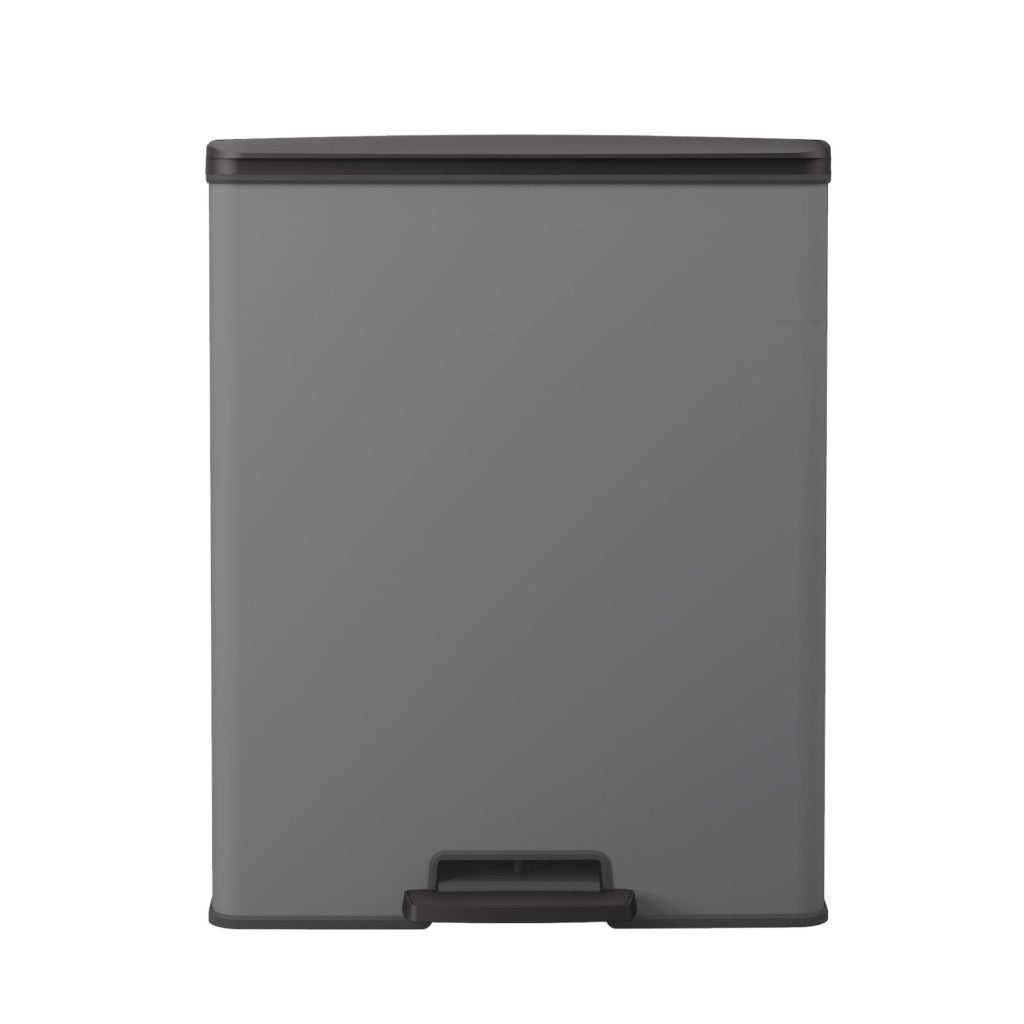 Papelera con pedal Curver decobin 65l gris frío