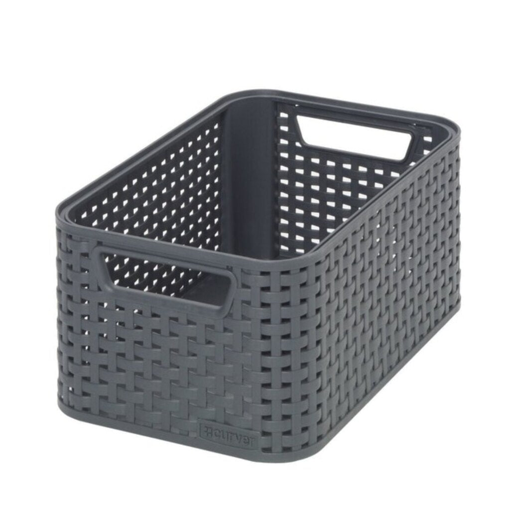 Curver style storage basket size s 6 l anthracite