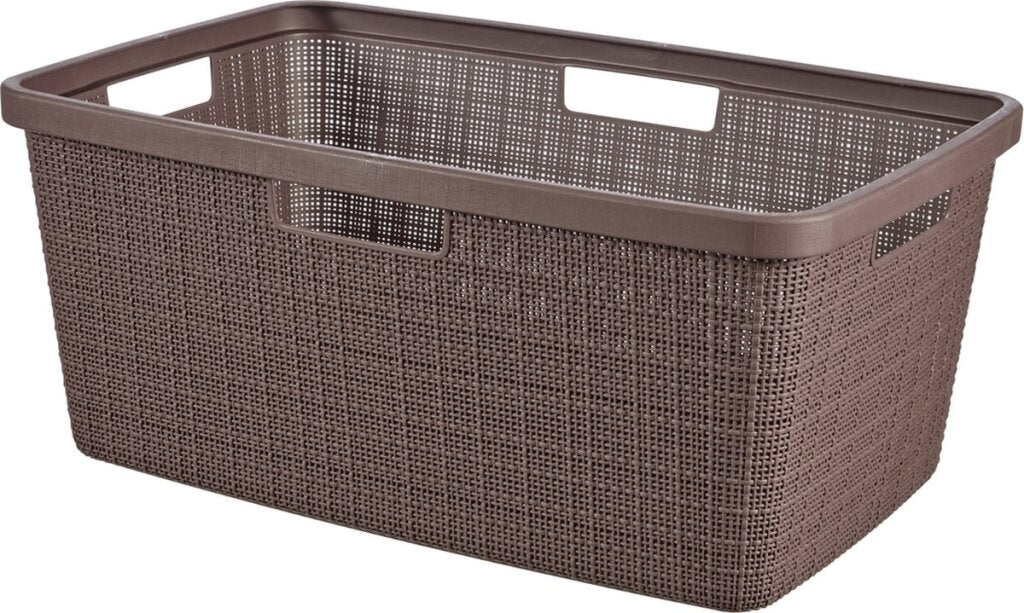 Curver Curver Jute Laundry Basket 46L Peppercorn Recycled Plastic