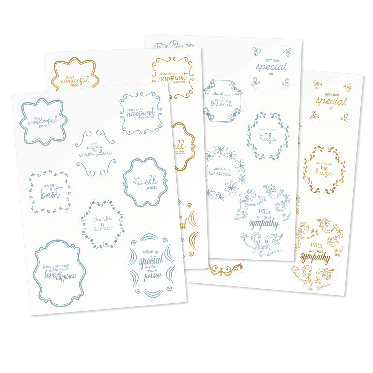 Tonic studios • essentials foil pack topper sentiment