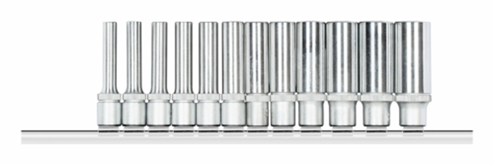 Gedore piros Dugókulcs készlet 1 4 hüvelykes hatszög sínen, hosszú, 12 részes