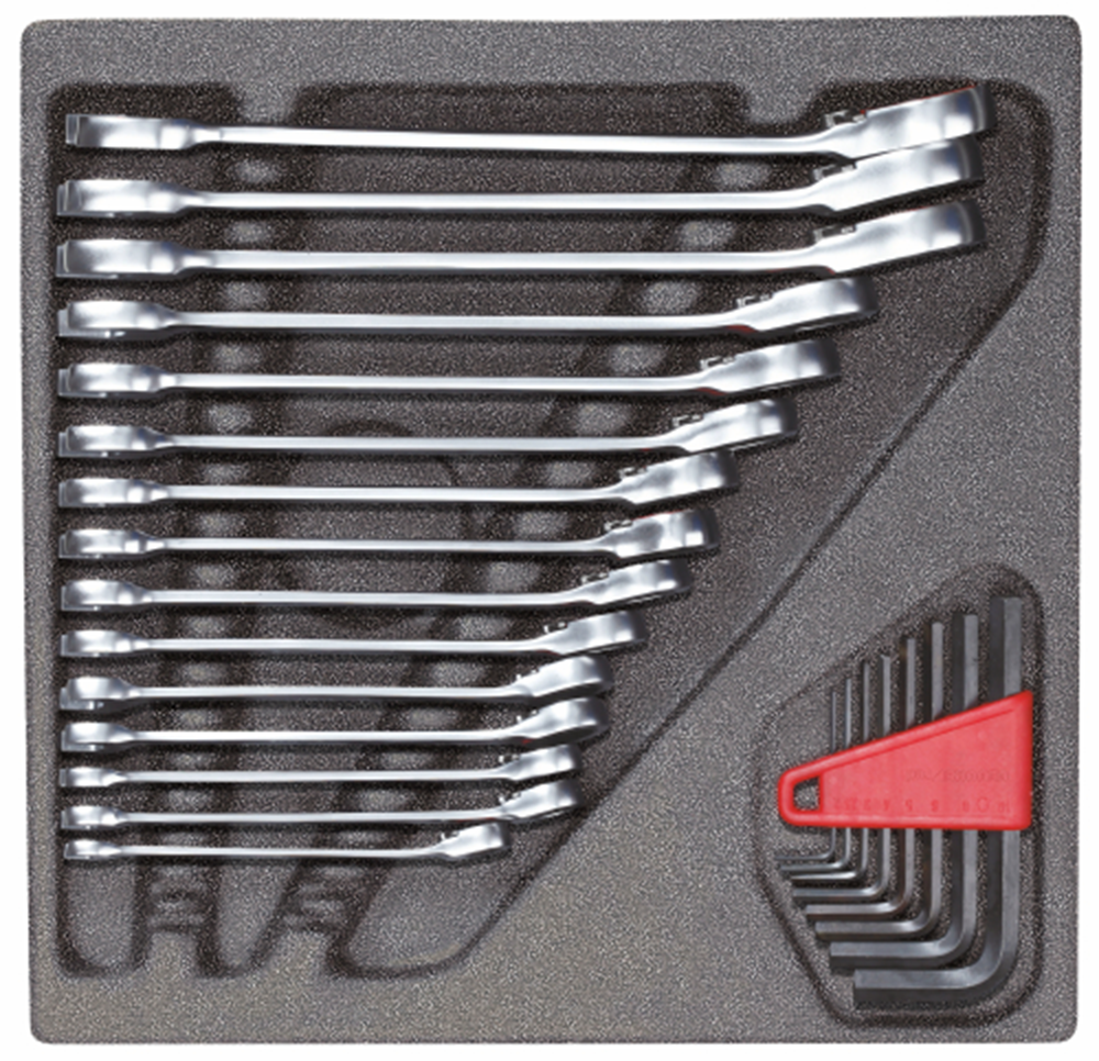 Gedore red Raktų rinkinys 2 3 CT modulis Sidabrinis 24 vnt