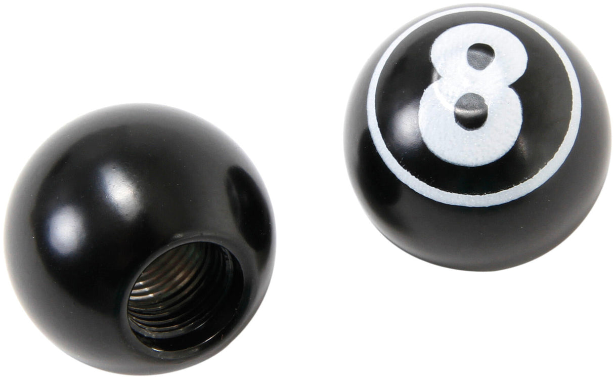 Contec valve cap valve.caps ct valve caps 8 ball black