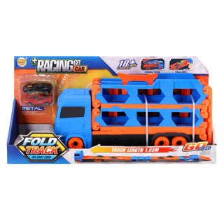 No-Brand-Popup-Autotransporter mit 2 Metallautos | 2 Stk